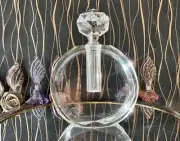 Handcrafted Crystal Perfume Bottle from Oleg Cassini Workshop