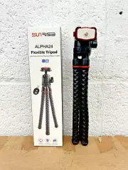 Sunrise ALPHA24 Flexible Tripod w/ Phone Holder & Bluetooth Remote Shutter