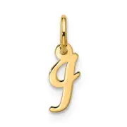 10k Yellow Gold Small Script Initial I Charm 10YC1556I