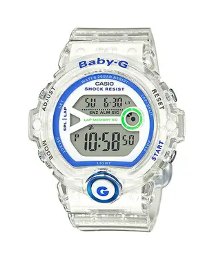 CASIO BABY-G BG-6903-7D 慢跑女孩數位流行腕錶/透明色｜樂天領券折300★全館特惠中★指定刷卡回饋10%