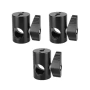 3Pcs CAMVATE 16mm Light Stand Head Convertor w/1/4" Female Thread & Locating Pin