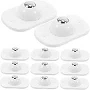 Ciieeo 16Pcs Self Adhesive Mini Swivel Caster Wheels Smooth Ball Bearing Design for Easy Movement for Furniture Storage Racks Quiet Operation No Drilling Required