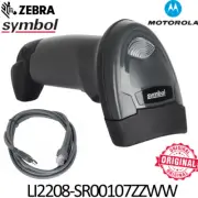ZEBRA LI2208-SR00107ZZWW 1D Linear Imager Handle Twlight Black Barcode Scanner