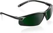 Lanieney Red Light Therapy Glasses, Protective Laser Safety Glassses, Eyes Protection NIR Goggles for Red Light Therapy from 200-2000nm, Dark Green
