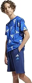 [adidas] KQG76 Short Sleeve T-Shirt, Seasonal Essentials Logo Celebration, Short Sleeve T-Shirt, Kids