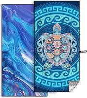 OCOOPA Microfiber Beach Towel Fast Drying, Extra Large Sand Free Beach Towel Super Lightweight Towels for Swimming Pool, Camping, Picnic, Yoga Gym Sports