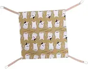 Alasum 1Pc Double Sided Cat Hammock Breathable Summer Sleeping Pad for Cats Easy to Install with Strong Carabiner Hanging Cat Bed for Indoor Cages Cat Nests Environmentally