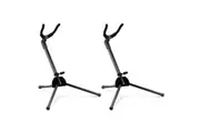 2PK Hercules TravLite Stand Holder Storage Rack w Velvet Bag for Alto Saxophone
