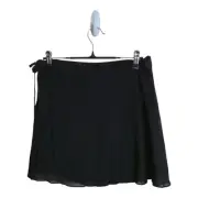 Lululemon Skirt Women 8 Black Mesh Convertible SLNSH Tennis Golf Preppy