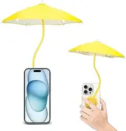 Magnetic Cell Phone Umbrella for Sun,Universal Cute Phone Sunshade Shield Cover with 360°Adjustable & Rotatable Phone Ring,Outdoor Anti-reflective Phone Sun Visor for Magsafe Cell Phone/Android/Kindle
