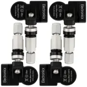 4x Tire Pressure Sensors TPMS Sensors Metal Valve Silver for Aston Martin Cygnet