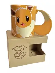 Pokemon Center Pokemon Cafe Limited Eevee Mug Cup Cute Face Unused with Box