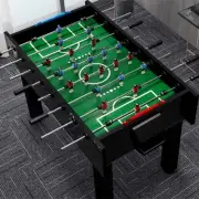 TOPONE 5FT Foosball Soccer Table With Solid Steel Rods Black Frame