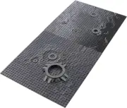 Space Moon Baseplate 10X10 Inches Classic Building Blocks Base Plate Gray Compat