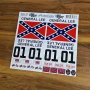 GENERAL LEE 1/8 Scale Decals Stickers Cut Kit RC Car Tamiya HPI DUKE OF HAZZARD