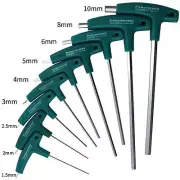 1.5mm-10mm Wrench T-Handle Hex Allen Key Screws Screwdriver Driver Tools Set c