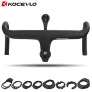KOCEVLO Road Bike Full Carbon Fiber Stem Integrated Bicycle Handlebar For 28.6mm
