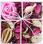Pretysnow Rose Scented Potpourri Sachets - Home Fragrance Decor for Living Room Bedroom Bathroom | Long-Lasting Spring Scent | Potpourri Bowl Filler Decoration Air Freshener, Gifts