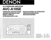 Denon AVC-A10SE Amplifier Owners Manual