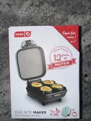 Dash Egg Bite Maker. Brand New - In Box. Makes 4 Egg Bites, Cheesecake, Custards