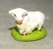 NEW Sheep lactating her Lamb , Santons Didier 4 Cm