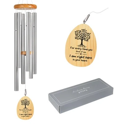 Large Sympathy Wind Chimes Outdoor Deep Tone,42 inch Memorial Wind Chimes for...
