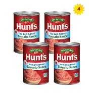 Hunt's No Salt Added Tomato Sauce, 15 oz x 4 Cans