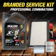 Oil Air Fuel Filter + 5L PRO20W50 Engine Oil for Holden Commodore VL 6cyl 3L
