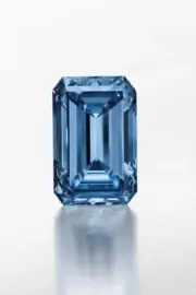 VVS1 Blue Lab Diamond 3Ct | Rare Emerald Cut | Loose Stone | Stunning Sparkle