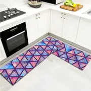 2Pcs Boho Kitchen Rugs Washable Runners Bathroom Floor Mats-Style 5