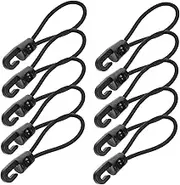 Totority 20pcs Heavy Duty Bungee Cord with Hooks Elastic Tie Down Rope for Outdoor Travel Camping Hiking Versatile Portable Easy to Use Luggage Security