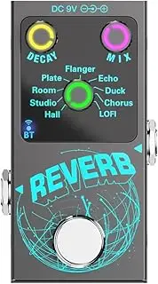 Snblzhef Guitar Digital Reverb Effector Reverb Effect Pedal Device Built-in 9Digital Reverb Based True Bypass Guitars Accessories