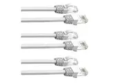 3PK Cruxtec 3m CAT6 RJ45 Network Lead Cable LAN Ethernet Internet Router Cord WH