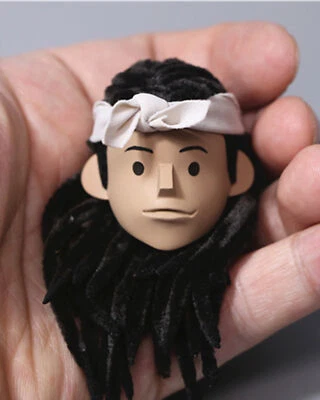 1/6 Dreadlocks Girl Head Carving Sculpt Model DIY 12'' Action Figure