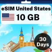 eSIM United States - 10 GB - 30 Days - Travel eSIM | QR code activation