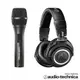 audio-technica AT2005USB心型指向性動圈式USB/XLR麥克風+ATHM50x專業型監聽耳機