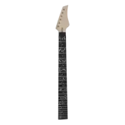 DIY 24Fret Guitar Neck 25.5inch Maple Rosewood Fretboard Vine Inlay
