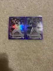 2022 Topps Chrome Purple Refractor Colorado Rockies 2 Card Lot