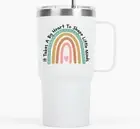 It Takes a Big Heart to Shape Little Minds Tumbler With Handle And Straw - 20...