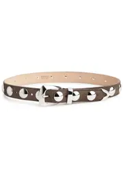 Khaite Benny Studded Suede Belt - Light Brown 80 (UK10/ M)