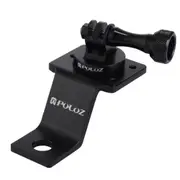 Aluminum Alloy Motorcycle Fixed Holder Mount with Tripod Adapter & Screw for GoPro and DJI OSMO Action(Black)