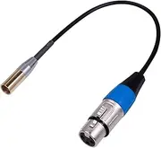 MagiDeal Mini XLR Male to XLR Female Adapter Cable, 3-pin Mini XLR Male to XLR Female Adapter Cable, for BMPCC 4K Camera Video Assist 4K Sharp 8K - 0.3m