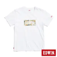 在飛比找momo購物網優惠-【EDWIN】男裝 迷彩BOX短袖T恤(白色)