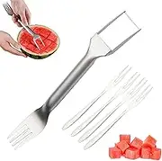 Watermelon Slicer Cutter Tool,Multifunctional Watermelon Cut Tool Slicer Cutter | Double Ended Fruit Cutting Fork for Home Restaurant Bar