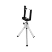 Professional Smart Phone Camera Tripod Stand Holder for Cell Phone Silver USA