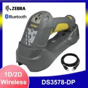 Symbol Zebra DS3578-DP Wireless Bluetooth 2D Handheld Barcode Scanner USB Kit