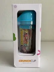 The CrunchCup Never Soggy Portable Cereal & Milk for Cereal on the Go Blue NEW