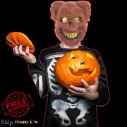 Horror Creepy Terry Bear Killer Mask For Halloween Cosplay Party Costume Prop