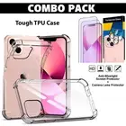 For iPhone 13 12 Pro Max Mini Case Hard Slim Clear Cover Camera Screen Protector