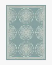 150' x 215' | Machine Washable Runner Rug | Kid & Pet Friendly | Indoor Rug | Santorini Blue Flatwoven Rug by Jonathan Adler | Ruggable